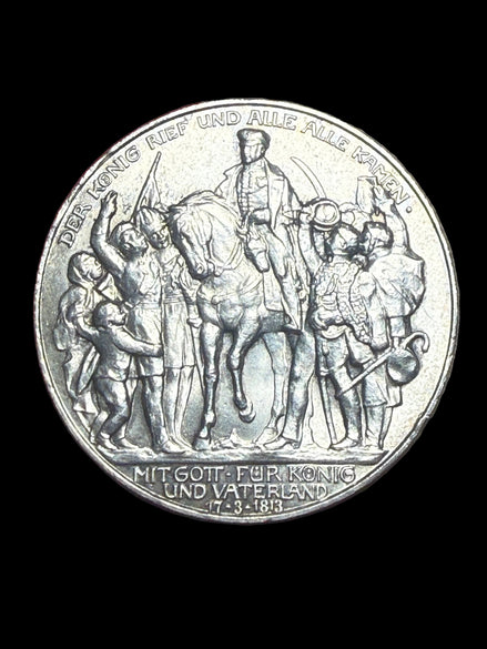 1913 Imperial German 3 Marks “Napoleonic Wars”