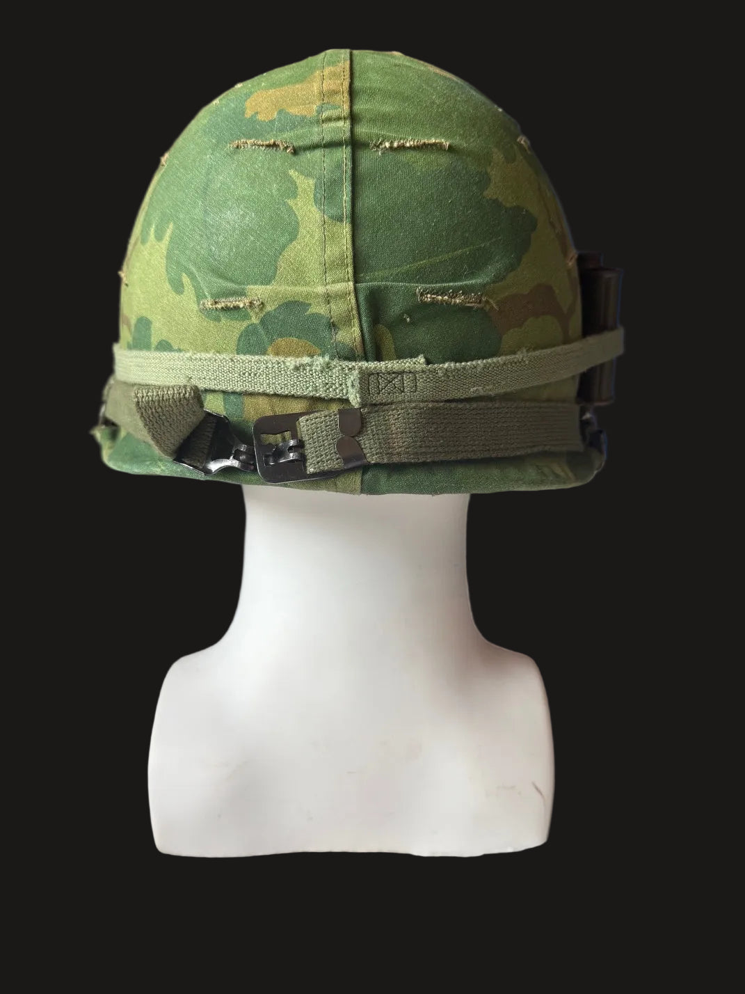Early Vietnam M1 with 1961 MSA Liner, 1968 Mitchell Cover, & Accessories.