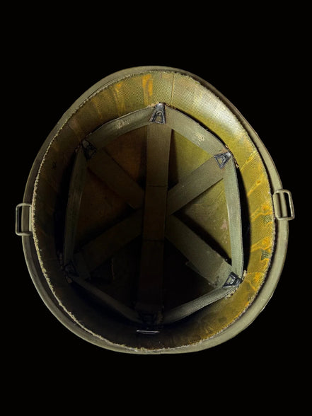 Vietnam M1 Helmet with Partial 1969 Liner