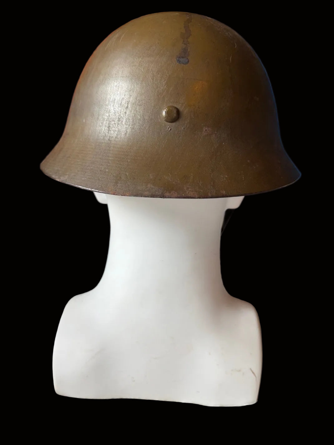 MINT WWII Japanese Civil Defense Helmet With Liner Chinstrap & Name
